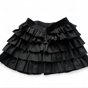 Ralph Lauren Black ruffle mini skirt with a touch of fairy charm #fairycore